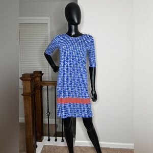 Blue A-Line dress
